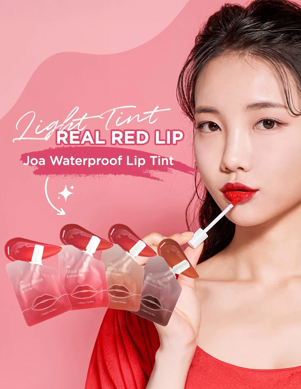 [EVENT] Son Tint Lì JOA Collagen Không Gây Khô Môi Dạng Túi Mini 5g 